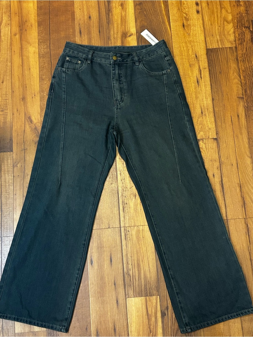 Commense Relaxed Straight Jeans in Dark Charcoal